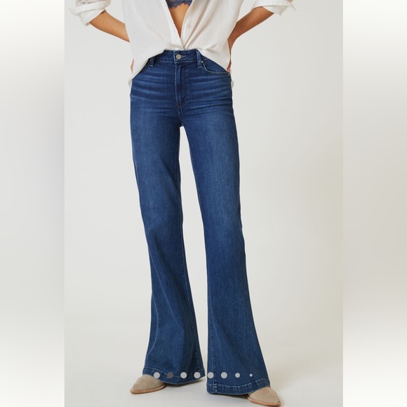 Paige Genevieve High-Rise Flare Jeans - Main Image